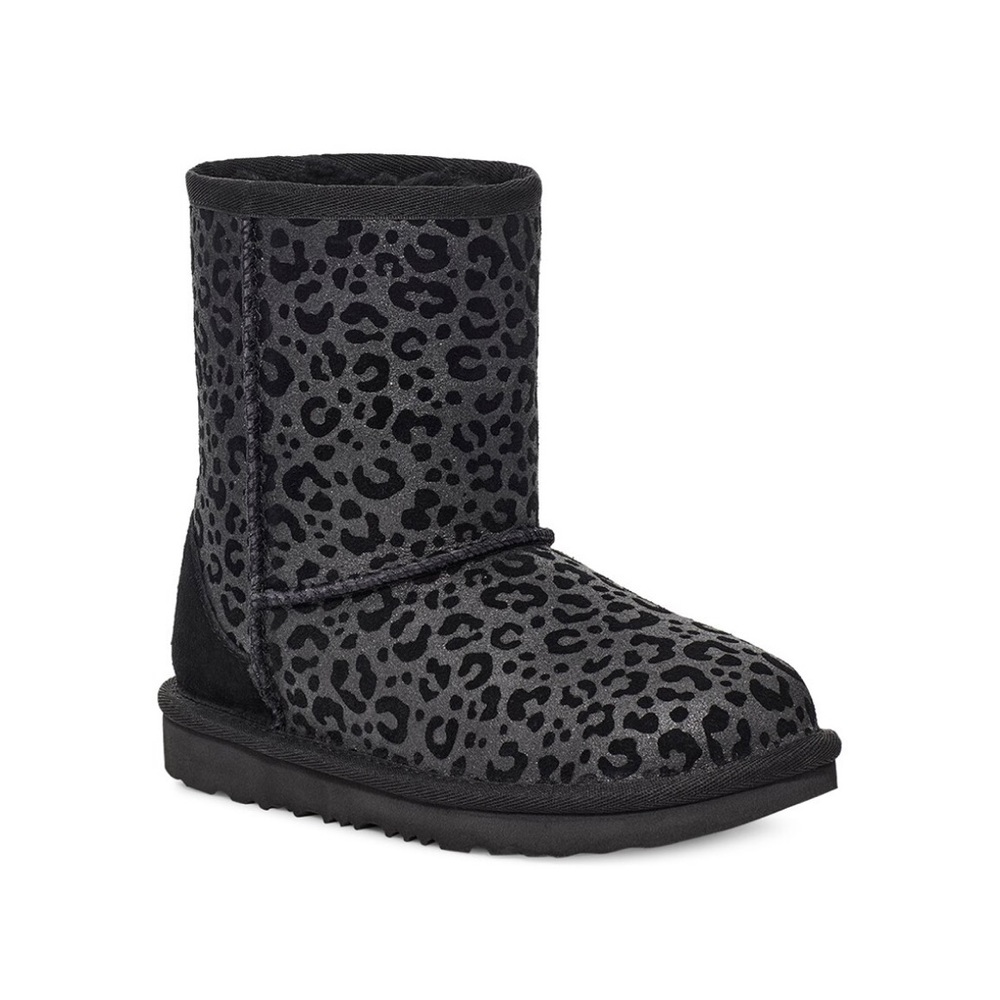 UGG Classic Glitter Leopard Suede Kids